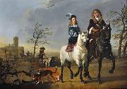 Aelbert Cuyp Lady and Gentleman on Horseback oil